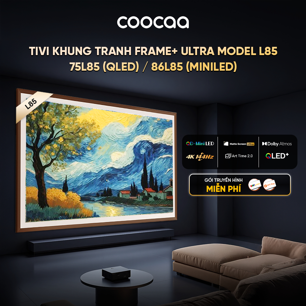 Tivi Coocaa L85 Frame+ ULTRA