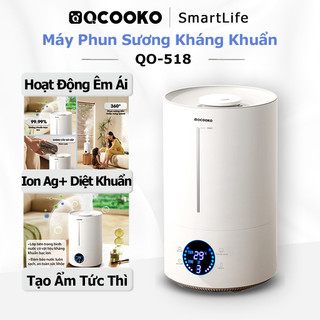 Máy Phun Sương Tạo Ẩm QCOOKO Ion Ag+ Diệt Khuẩn Tự Ngắt Khi Hết Nước Bảo Hành 12 Tháng
