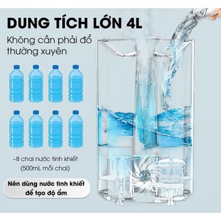 Máy Phun Sương Tạo Ẩm QCOOKO Ion Ag+ Diệt Khuẩn Tự Ngắt Khi Hết Nước Bảo Hành 12 Tháng