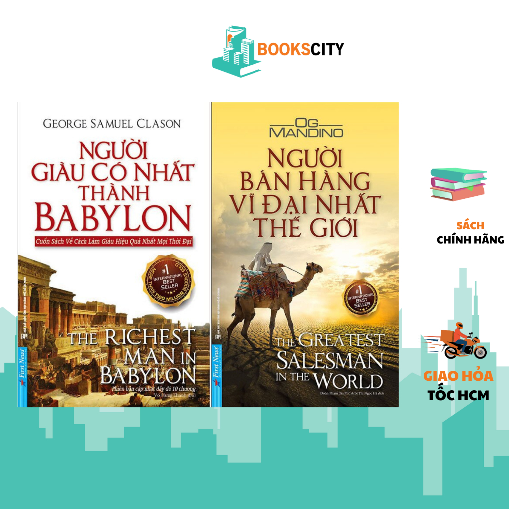 Sách - Combo Người Bán Hàng Vĩ Đại Nhất Thế Giới + Người Giàu Có Nhất Thành Babylon (lẻ tùy chọn)