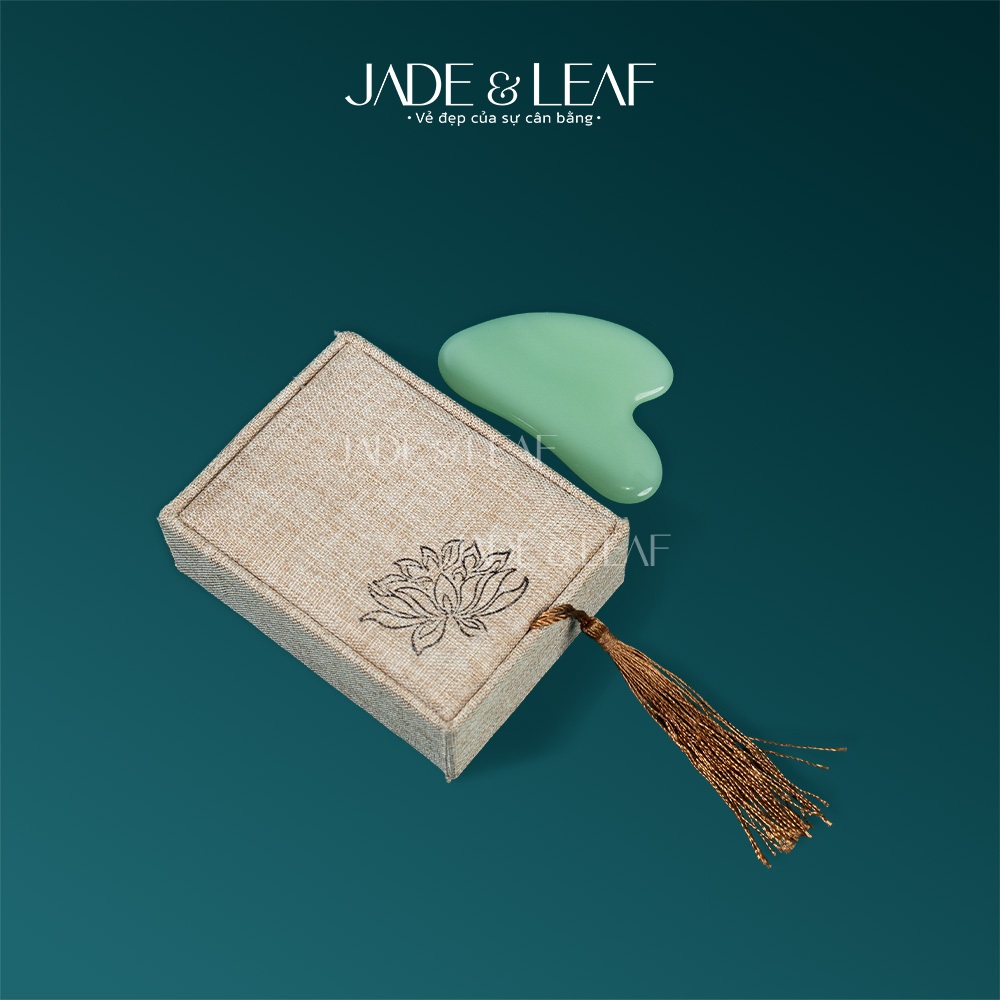 Đá Massage Mặt Guasa Jade&Leaf, Đá Thạch Anh Thiên Nhiên Nâng Cơ Mát Xa Cải Thiện Giấc Ngủ