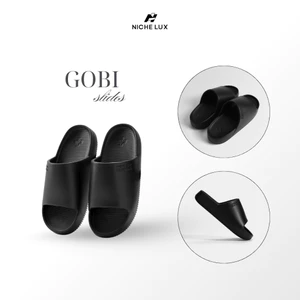 Dép Nhựa Ngang GOBI Đơn Giản Nam Nữ Đúc Êm Chống Trượt Đế Cao Cứng Dày | NICHE LUXURY