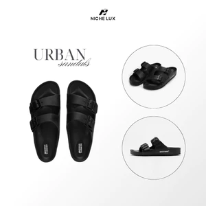 Dép Nhựa Hai Quai EVA URBAN Ngang Nam Nữ Đúc Chống Trượt Có Khoá Cài Êm Chân | NICHE LUXURY