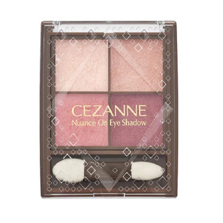 Phấn mắt Cezanne Phấn mắt 4 ô Nuance On Eye Shadow -  bảng mắt 4 ô bền màu, lên màu chuẩn chính hãng Nhật Bản