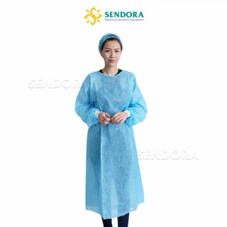 Bịch 10 áo khử trùng y tế vải không dệt dùng 1 lần, Áo bảo hộ y tế dùng cho spa, thẩm mỹ, tiểu phẫu