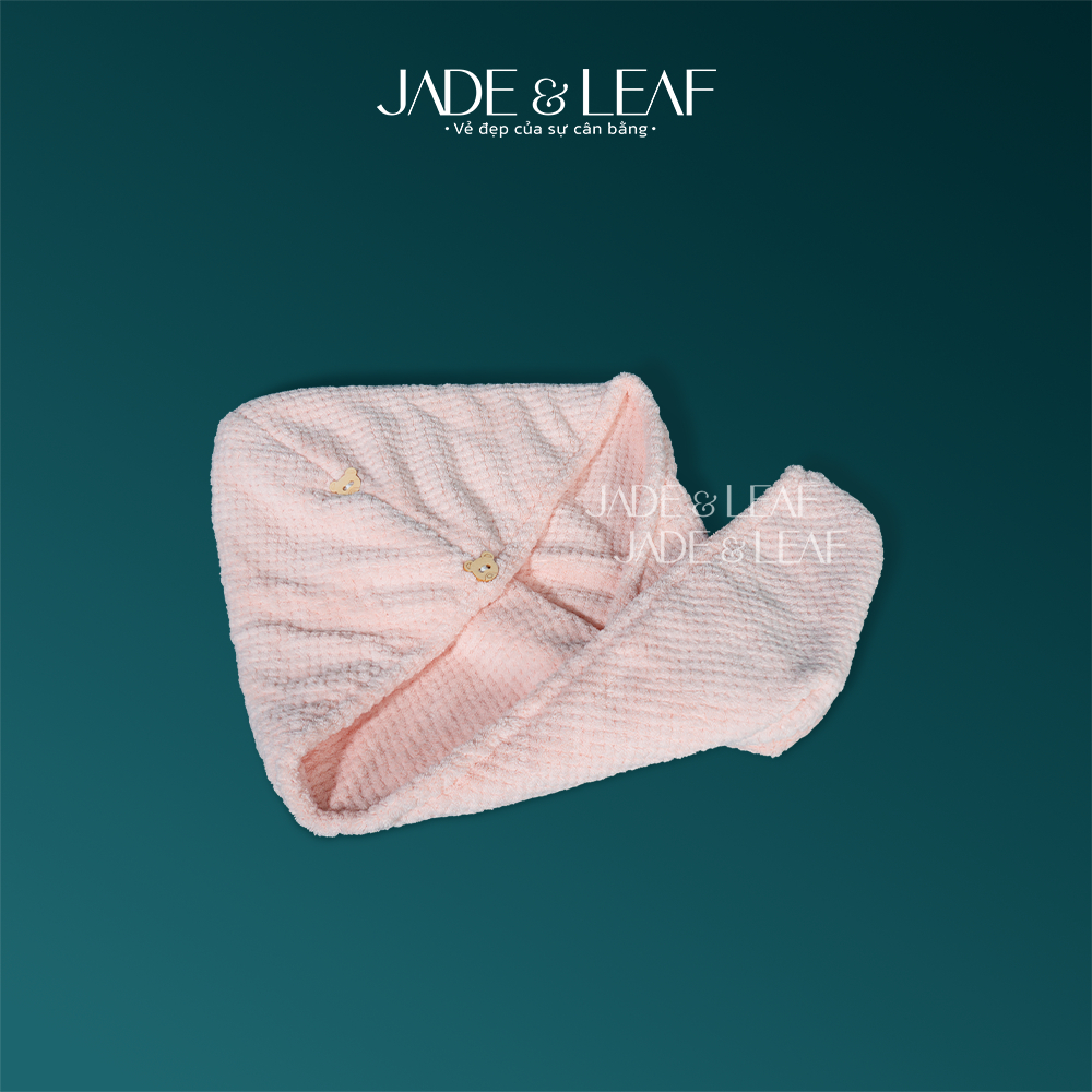 Khăn Quấn Ủ Tóc Jade&Leaf Cao Cấp 2 Lớp, Nhanh Khô Chất Microfiber Siêu Thấm Hút, Siêu Dày