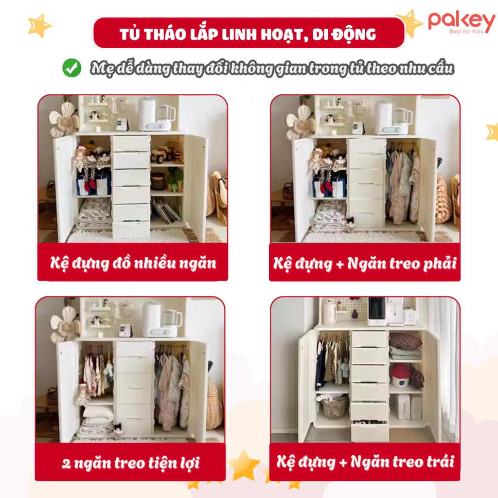 [HỎA TỐC] Kệ Đựng Đồ Đa Năng Pakey Có Đen Led Tiện Lợi, Tủ Đề Đồ Chơi Cao Cấp Nhiều Ngăn Thoải Mái Đựng Đồ