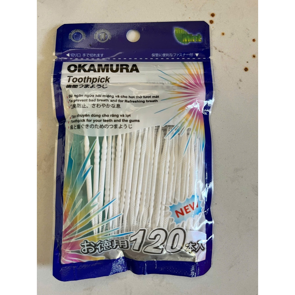 Tăm chỉ nha khoa, tăm chỉ kẽ răng, tăm gum, tăm nhựa Okamura Oralb