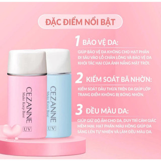 Kem lót kiềm dầu, nâng tone Cezanne Make Keep Base Nhật Bản 30ml