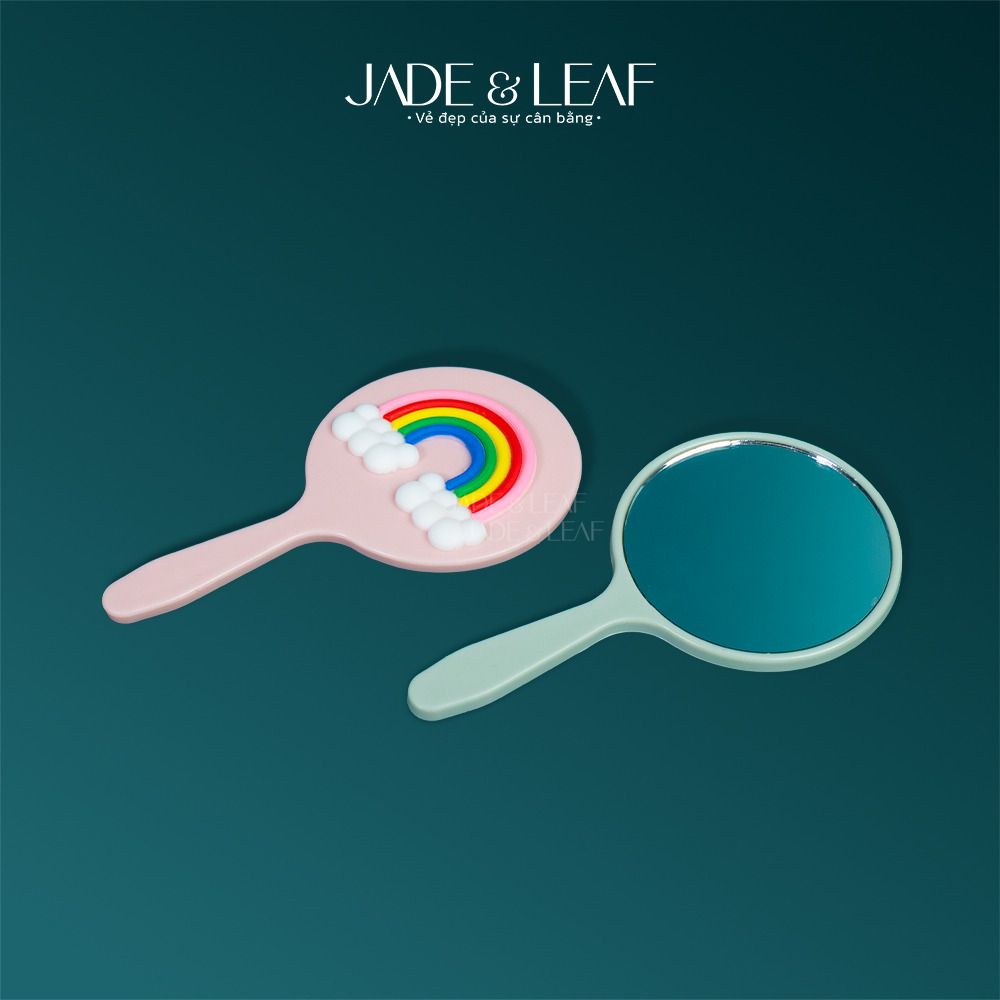 Gương Mini Cầm Tay Di Động Jade&Leaf, Gương Trang Điểm Nhỏ Gọn, Bỏ Túi Tiện Lợi Dễ Mang Đi