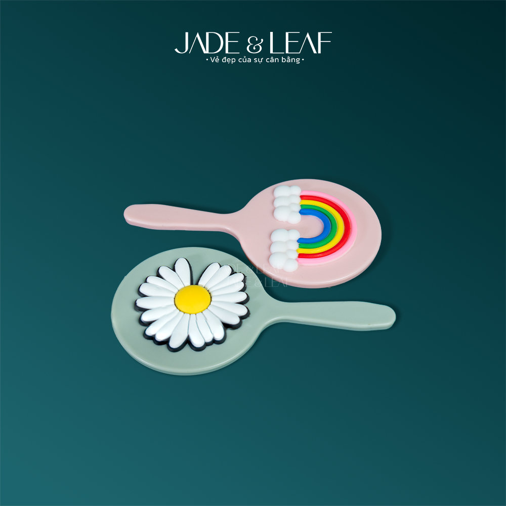Gương Mini Cầm Tay Di Động Jade&Leaf, Gương Trang Điểm Nhỏ Gọn, Bỏ Túi Tiện Lợi Dễ Mang Đi
