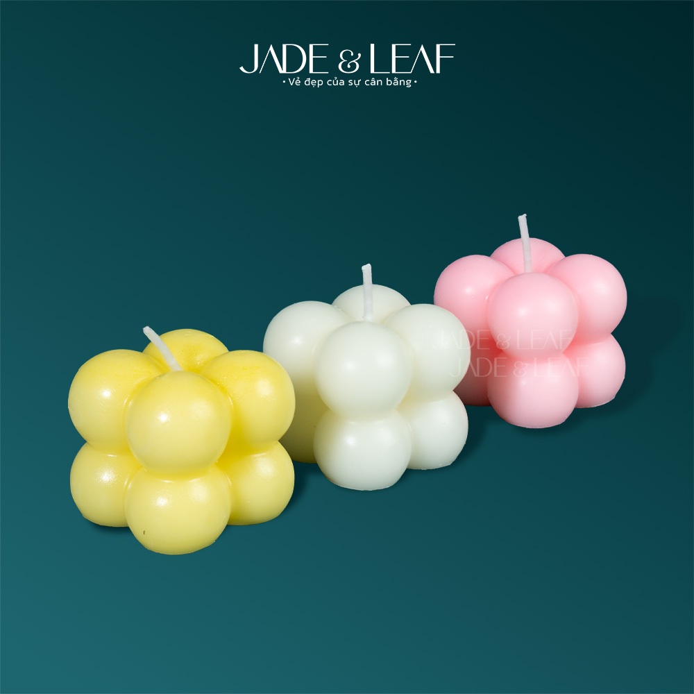 Nến Thơm Phòng Mini Jade&Leaf Handmade Cao Cấp, Không Khói Thành Phần Thiên Nhiên Thư Giãn Dễ Ngủ
