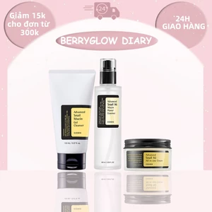 Bộ Mỹ Phẩm COSRX Snail - Dưỡng Ẩm, Ngừa Lão Hóa & Làm Sáng Da,Giảm Mụn, Tái Tạo Da, Cấp Ẩm Tự Nhiên