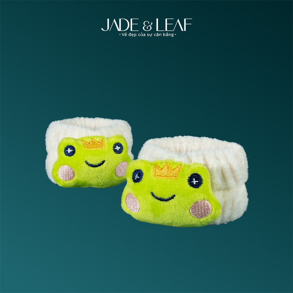 Băng Đeo Cổ Tay Jade&Leaf Cao Cấp, Cotton Mềm Mại 1 Cặp 2 Cái, Chống Nước Tiện Lợi Khi Rửa Mặt