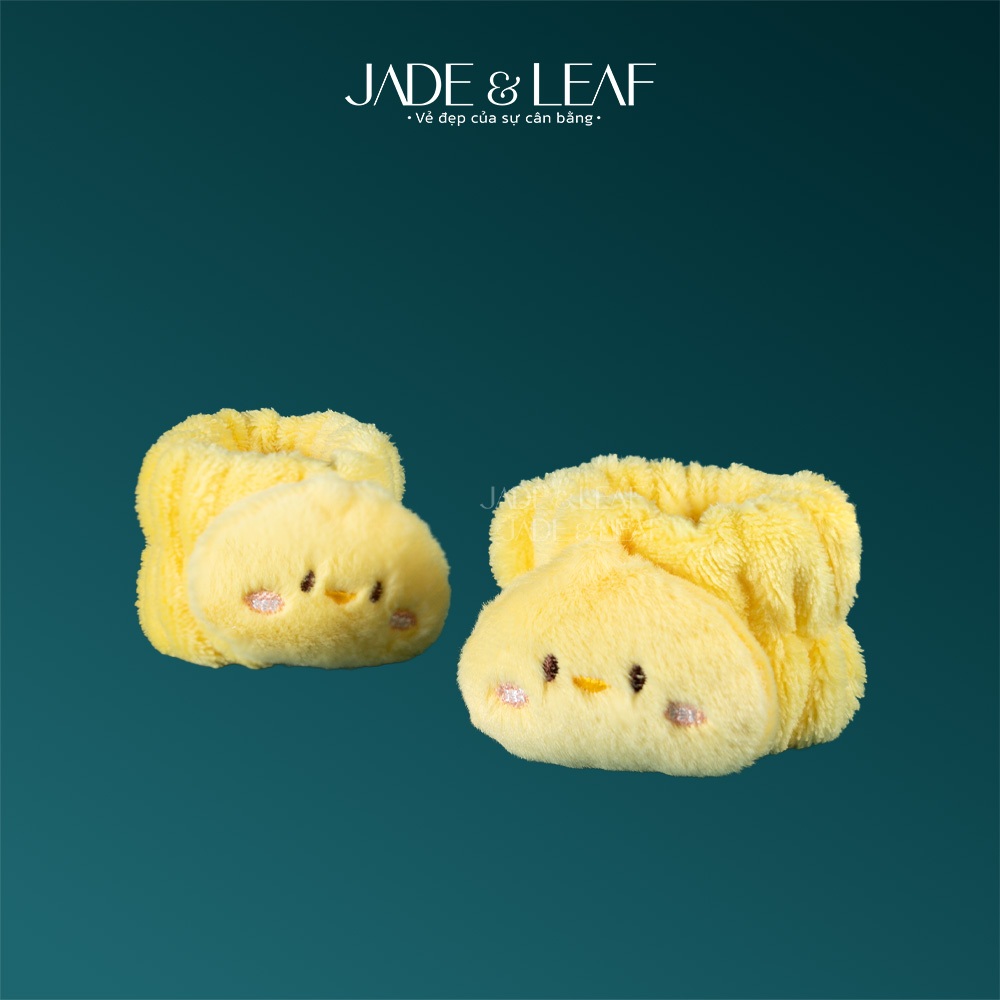 Băng Đô Đeo Cổ Tay Jade&Leaf, Chất Liệu Cotton Mềm Mại 1 Cặp 2 Cái Chống Nước Tiện Lợi Dễ Thương