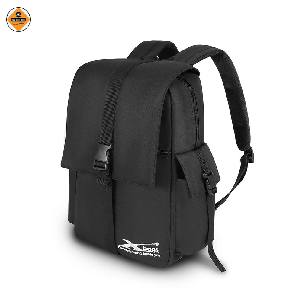 Balo Laptop Thời Trang Xbags Modern Màu Đen Nhỏ Gọn, Chống Sốc, Trượt Nước, Trẻ Trung Cá Tính!