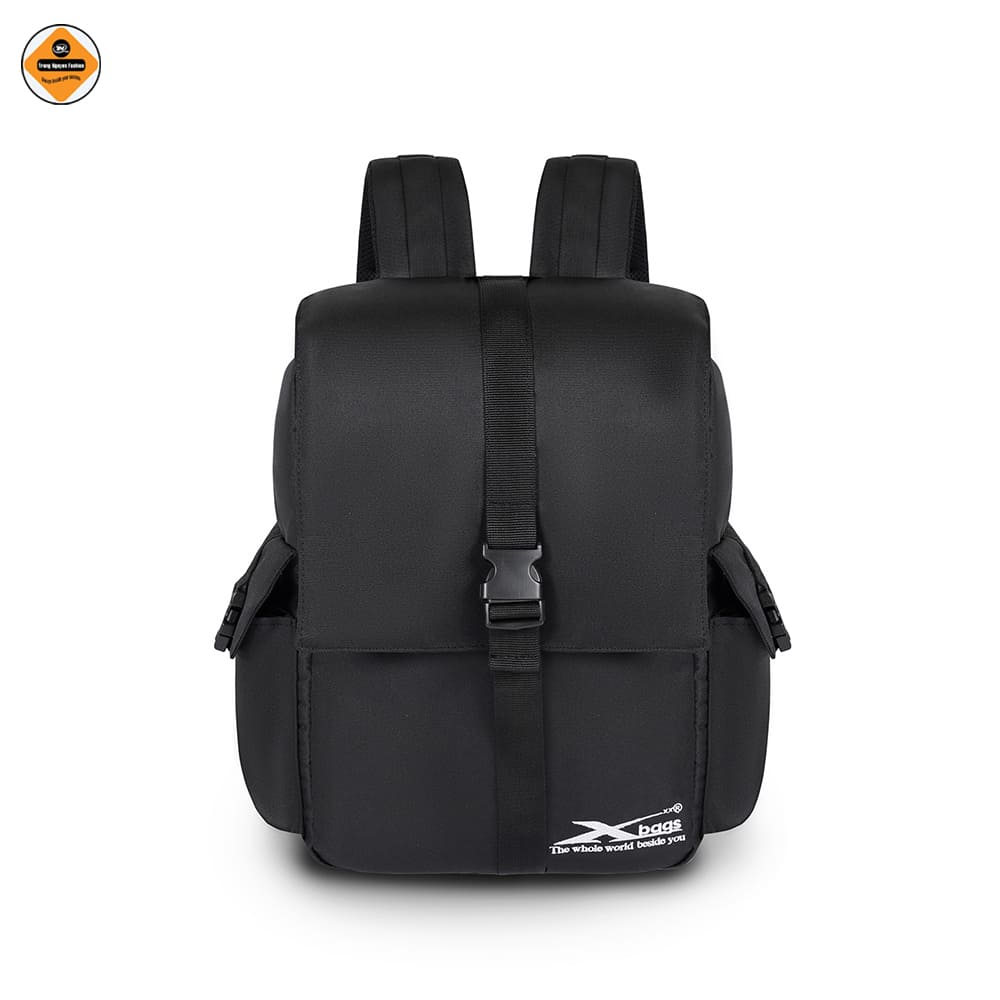 Balo Laptop Thời Trang Xbags Modern Màu Đen Nhỏ Gọn, Chống Sốc, Trượt Nước, Trẻ Trung Cá Tính!