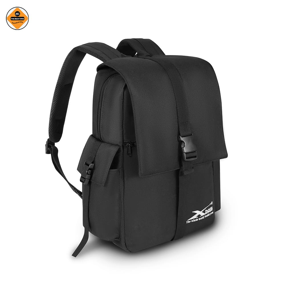 Balo Laptop Thời Trang Xbags Modern Màu Đen Nhỏ Gọn, Chống Sốc, Trượt Nước, Trẻ Trung Cá Tính!