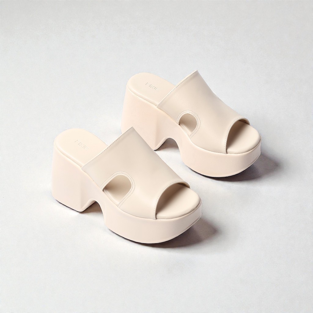 Dép Nữ Đế Xuồng 9cm Quai Chữ H Thời Trang Pixie H437