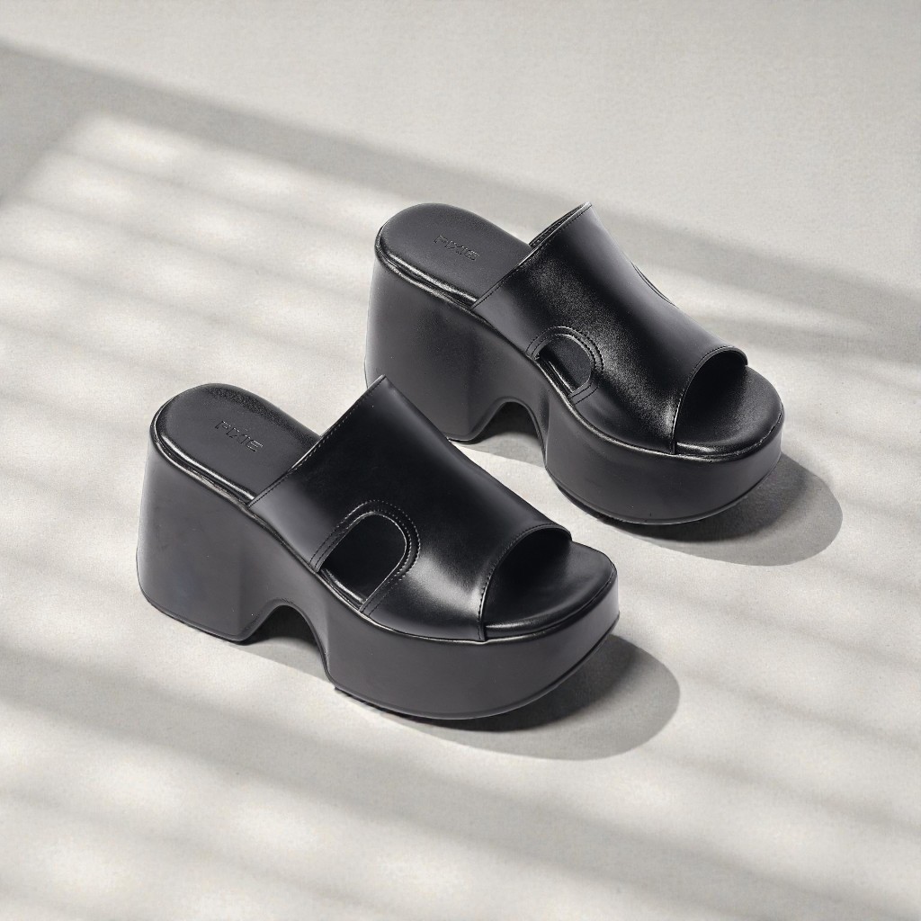 Dép Nữ Đế Xuồng 9cm Quai Chữ H Thời Trang Pixie H437