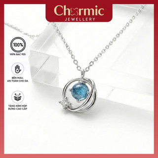 Dây Chuyền Bạc Đính Đá Ocean Đơn Giản Chormic, Dây Chuyên Nữ Đính Đá Thanh Lịch Ocean Sea CM079
