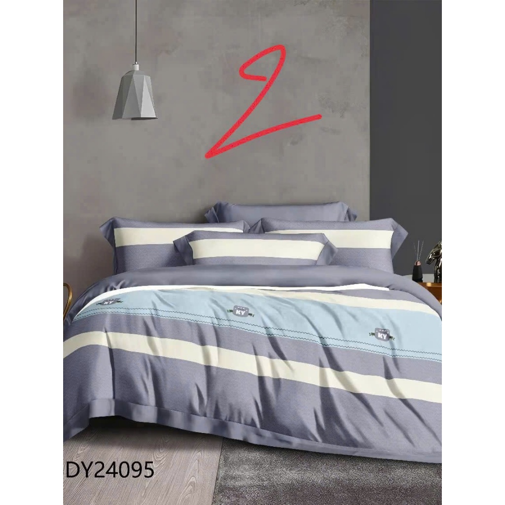 Bộ ga giường Tencel lụa cao cấp mát lạnh 4 món áo gối ôm có dây kéo mềm mịn không bao gồm mền