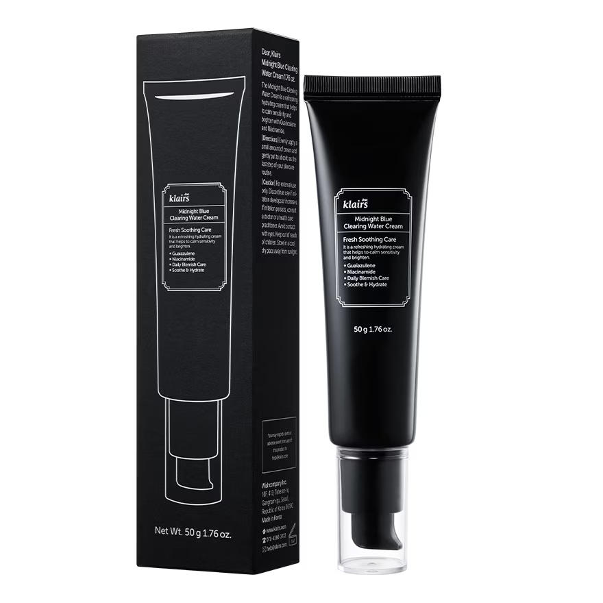 Kem dưỡng da Dear, Klairs Midnight Blue Calming Cream phục hồi da yếu nhạy cảm