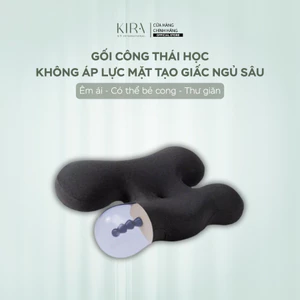 Gối công thái học giúp giảm áp lực lên mặt, mang lại giấc ngủ sâu và thoải mái