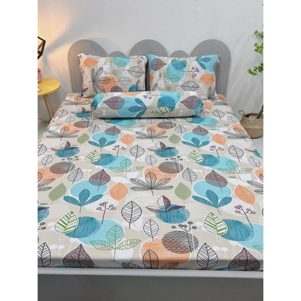Ga trải giường thun lạnh Hàn Quốc in 3D bọc nệm cao dưới 30cm đủ size 1m 1m6 1m8 đến 2m2