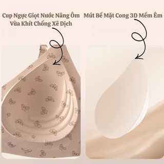 Áo Ngực Nữ Su Không Gọng Mút Vừa May Liền Ôm Nâng V1, Áo Lót Mềm Thoáng Hoạ Tiết Xinh King Shop A-3854