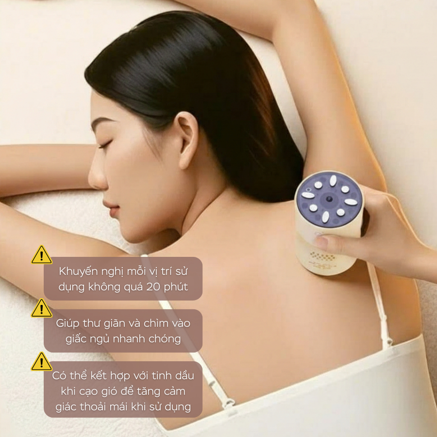 Máy xông ngải cứu cầm tay đá Bianstone cao cấp 2026 dùng cho mặt và body, tặng kèm 12 viên ngải cứu và tinh dầu ngải cứu