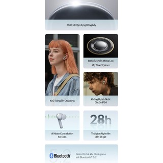 Tai Nghe Bluetooth Không dây OPPO Enco Air 2 Pro | Âm Bass mạnh | Chống ồn chủ động -Hàng chính hãng