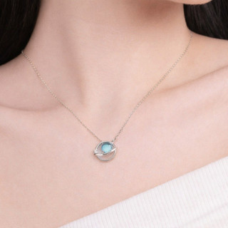Dây Chuyền Bạc Đính Đá Ocean Đơn Giản Chormic, Dây Chuyên Nữ Đính Đá Thanh Lịch Ocean Sea CM079