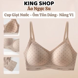 Áo Ngực Nữ Su Không Gọng Mút Vừa May Liền Ôm Nâng V1, Áo Lót Mềm Thoáng Hoạ Tiết Xinh King Shop A-3854