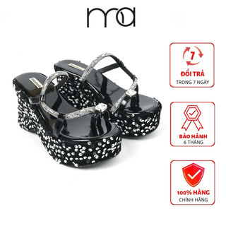 Dép Xuồng Kim Sa, Quai Xỏ Đính Xoàn 9cm MA Shoes D4742 - Chất Liệu Cao Cấp, Chống Trơn Trượt