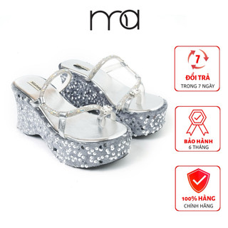 Dép Xuồng Kim Sa, Quai Xỏ Đính Xoàn 9cm MA Shoes D4742 - Chất Liệu Cao Cấp, Chống Trơn Trượt