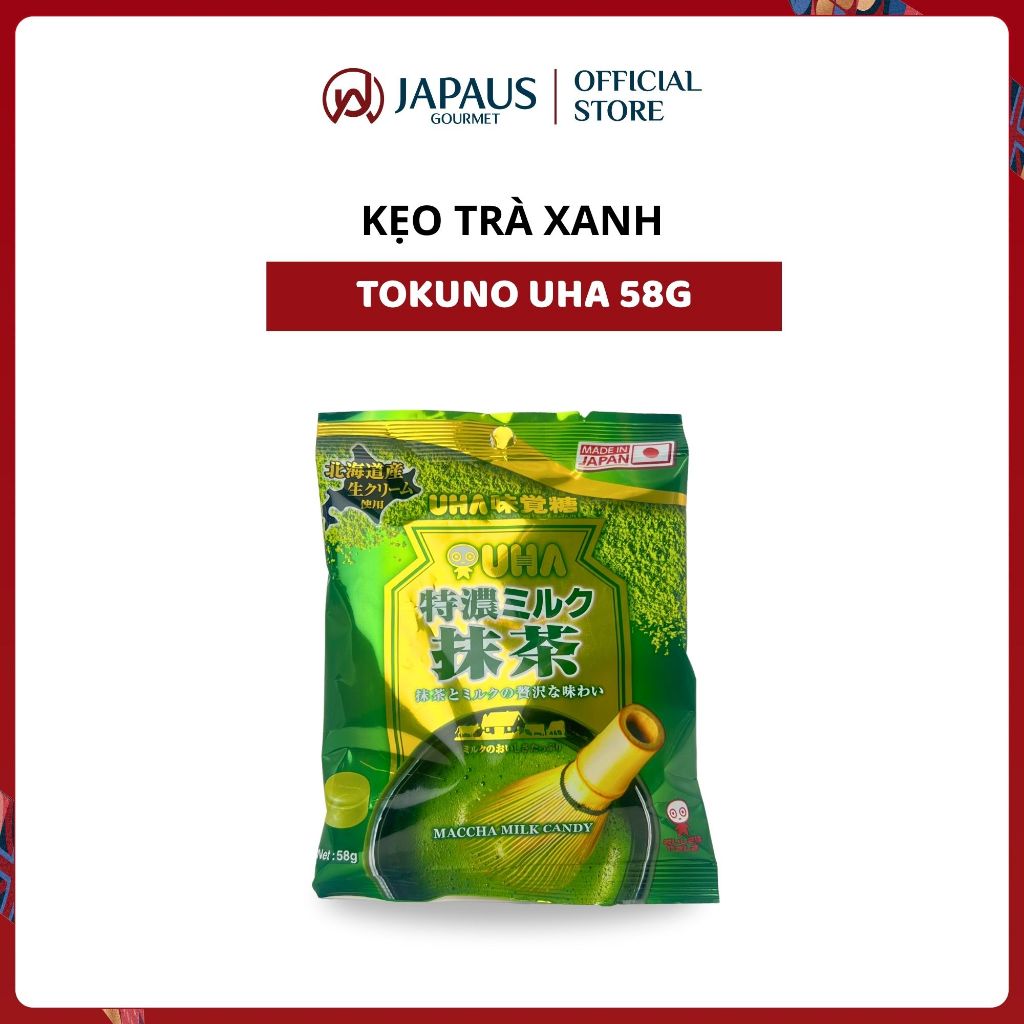 Kẹo Tokuno UHA 58g – Matcha / Sữa Dâu