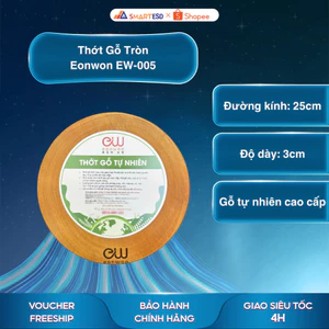 Thớt Gỗ Tròn Eonwon EW-005 - Chống Mốc, Kháng Khuẩn, An Toàn Cho Sức Khỏe