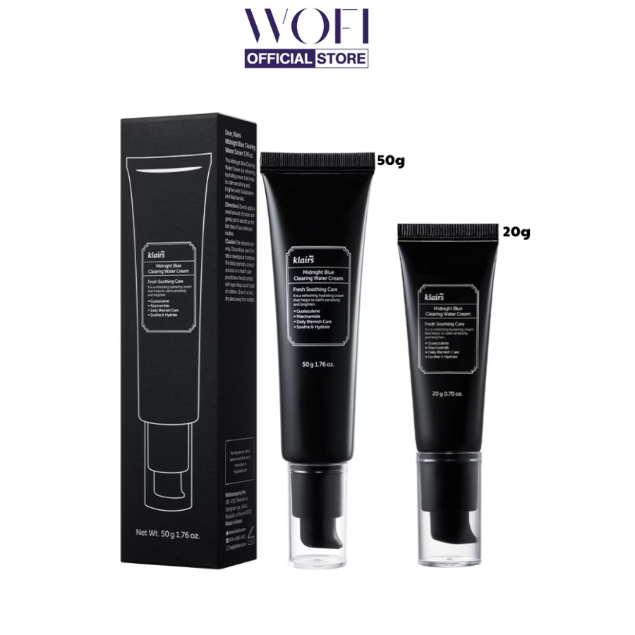 Kem dưỡng da Dear, Klairs Midnight Blue Calming Cream phục hồi da yếu nhạy cảm