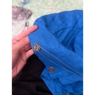 Áo cổ tròn nút gài LINEN TƯNG WASHED dáng croptop. JUNE LINEN #A49
