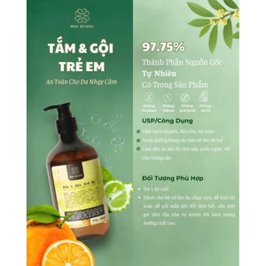 Gel Tắm Gội Trẻ Em Tự Nhiên Mộc Hương