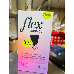 Cốc nguyệt san Flex Cup, cỡ 01,dùng được 12 tiếng