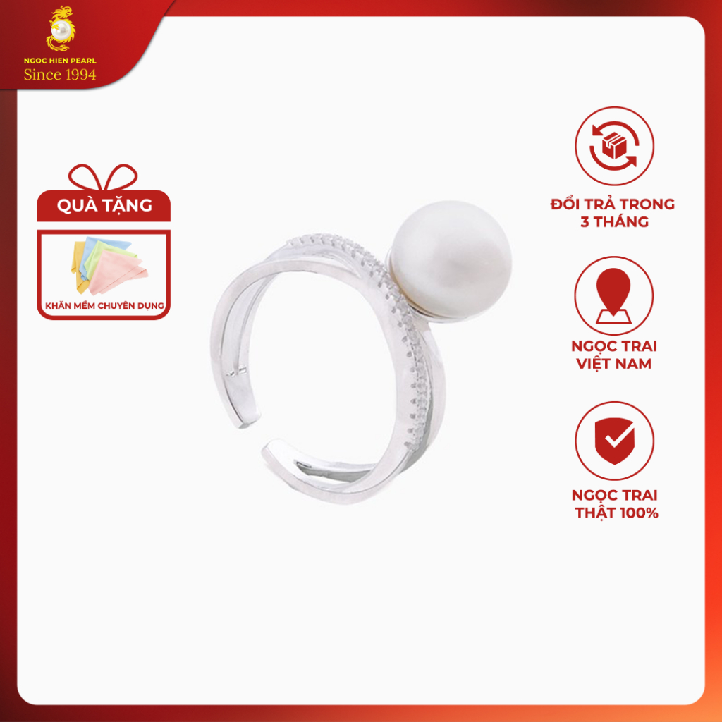 Gemstone Ring by Trang Sức Ngọc Trai Ngọc Hiền