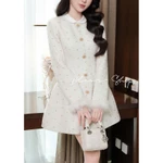 [Thiết Kế Cao Cấp] Đầm Váy Dạ Tweed Dáng Ngắn Cổ Tròn Tay Dài Phối Lông Tiểu Thư Sang Chảnh Dự Tiệc  Bliss - V730 — ảnh 8