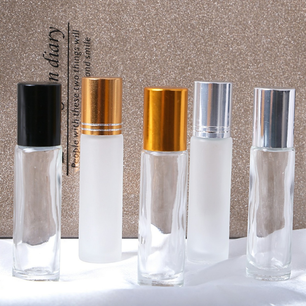 Combo 10 Vỏ Lọ Bi Lăn Đựng Tinh Dầu, Chai Bi Lăn Đựng Dầu Dừa, Chiết Nước Hoa 10ml