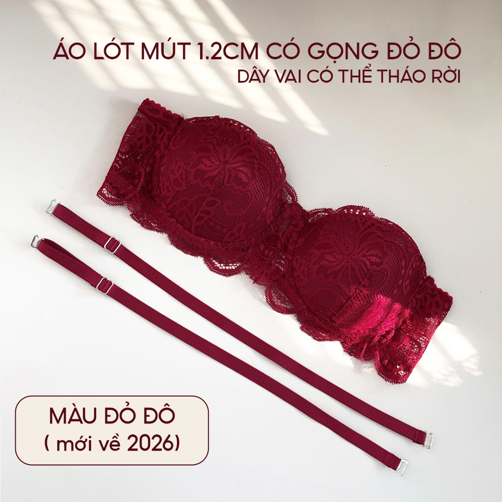 Áo ngực ren cup ngang có mút nâng vừa 1.6CM gợi cảm 3 màu trắng đen nu basic có size lớn Eriscos phù hợp ngực nhỏ và lớn