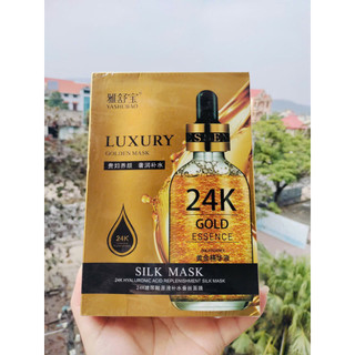 [Hộp 10Nạ] Mặt Nạ Vàng 24k Luxury Golden Mask Cấp Ẩm Bổ Sung Tinh Chất Ngăn Ngừa Lão Hoá