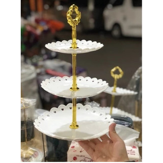 (MẪU MỚI) Khay mứt 3 tầng, khay đựng bánh kẹo trang trí phòng khách sang trọng (hàng tốt)