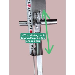 Xẻng bón phân BẢN CẢI TIẾN, xẻng bón phân tự lấp (phân hạt vừa, hạt bé)...