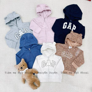 babyG.@.P 0/3-3/6M Áo khoác nỉ có mũ khoá kéo cho bé